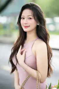 Pure Beauty of a Muse with Pink Lilies: A Peaceful Moment in Nature - image 10