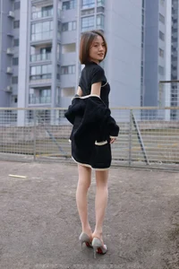 IESS Xiao Liu - Black Cheongsam and Nude Tights Cultural Fusion - image 48