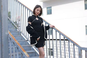 IESS Xiao Liu - Black Cheongsam and Nude Tights Cultural Fusion - image 25