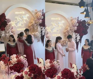 Puka and Gin Tuan Kiet Engagement Ceremony: Lavish Gifts and Elegant Mothers Steal the Spotlight - image 8