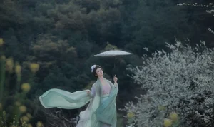 Ethereal Beauty of Wu Sui Sui in Art Language YiTuYu Vol.8876: A Spring Muse in Hanfu - image 21
