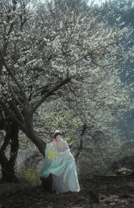 Ethereal Beauty of Wu Sui Sui in Art Language YiTuYu Vol.8876: A Spring Muse in Hanfu - image 0