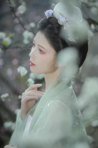 Ethereal Beauty of Wu Sui Sui in Art Language YiTuYu Vol.8876: A Spring Muse in Hanfu - image 2