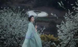 Ethereal Beauty of Wu Sui Sui in Art Language YiTuYu Vol.8876: A Spring Muse in Hanfu - image 1