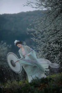 Ethereal Beauty of Wu Sui Sui in Art Language YiTuYu Vol.8876: A Spring Muse in Hanfu - image 14