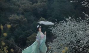 Ethereal Beauty of Wu Sui Sui in Art Language YiTuYu Vol.8876: A Spring Muse in Hanfu - image 5