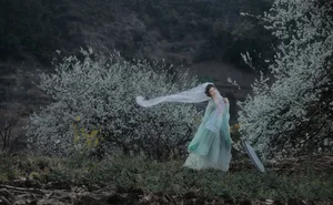 Ethereal Beauty of Wu Sui Sui in Art Language YiTuYu Vol.8876: A Spring Muse in Hanfu - image 8