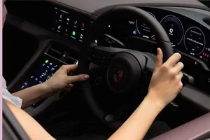 Miss Ky Duyen Debuts Stunning Pink Porsche Taycan Electric Luxury Sedan - image 9