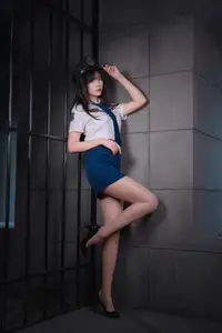 Female Police Officer Part02: Alluring Cosplay, Smooth Stockinged Legs. - image 14