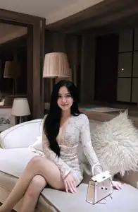 Captivating Beauty: Young Woman in Elegant Lace Dress Shines in Luxurious Restaurant Setting. - image 6
