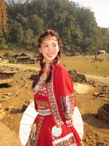Miss Vietnam Tran Tieu Vy shines in traditional ethnic attire amidst the majestic mountains - image 6