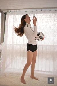 IESS Model Jiu Mei Features in Stunning Portrait Collection 235 Happy Playing Ball - image 51