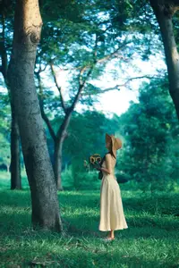 Serene Braided Beauty Bathed in Golden Sunlight - image 8