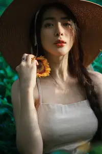 Serene Braided Beauty Bathed in Golden Sunlight - image 11