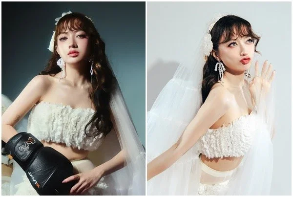Modern Edgy Bridal Style: Singer Xuan Nghi Shares Stunning Wedding Photoshoot Following Her Romantic Marriage Proposal and Engagement News