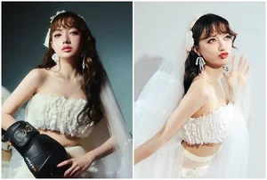 Modern Edgy Bridal Style: Singer Xuan Nghi Shares Stunning Wedding Photoshoot Following Her Romantic Marriage Proposal and Engagement News - image 0