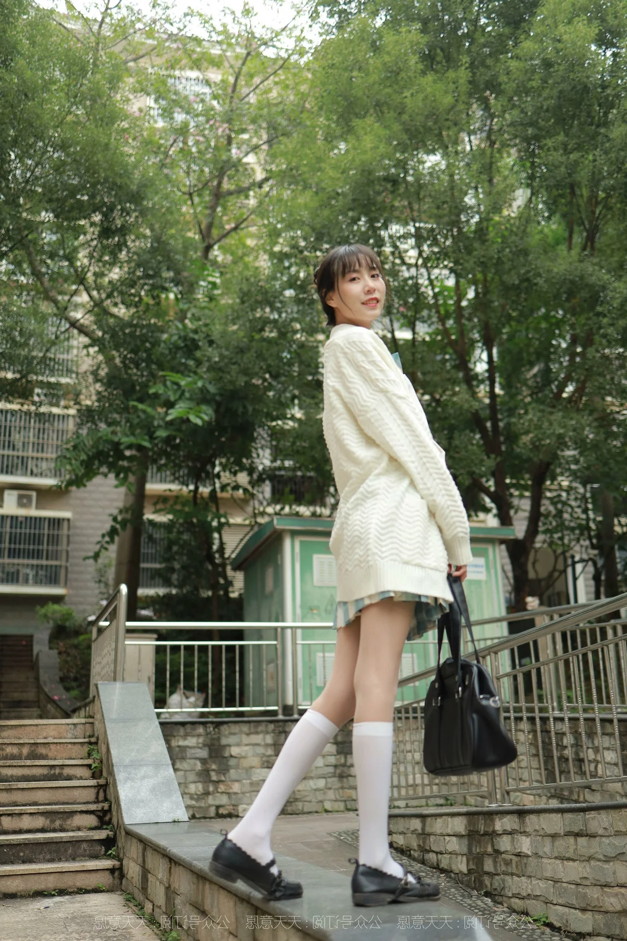 Tuantuan Captivates in Classic JK Uniform for IESS Collection