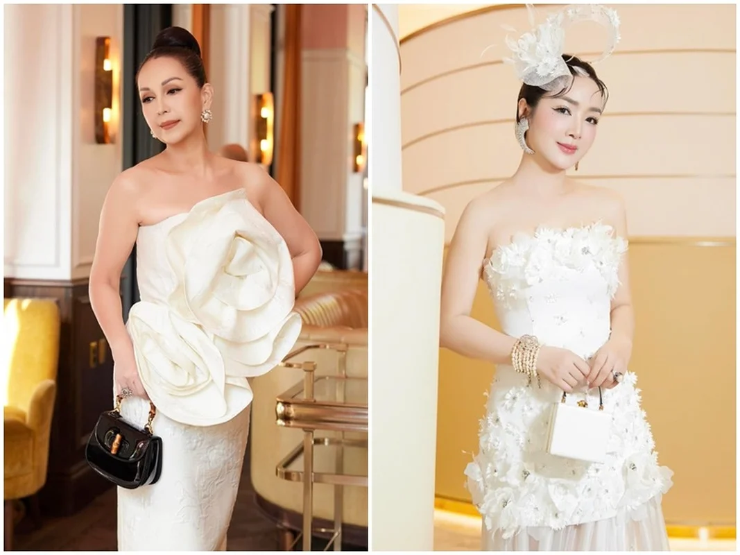 Timeless Elegance: Comparing the Ageless Beauty and Sophisticated Style of Icons Giáng My and Diễm My 6x