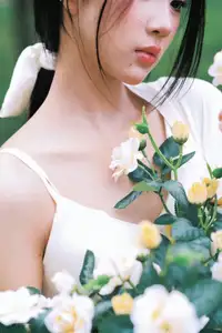 VGU No.173: Discover the serene beauty of a dreamy girl with white roses in the morning sun. - image 13