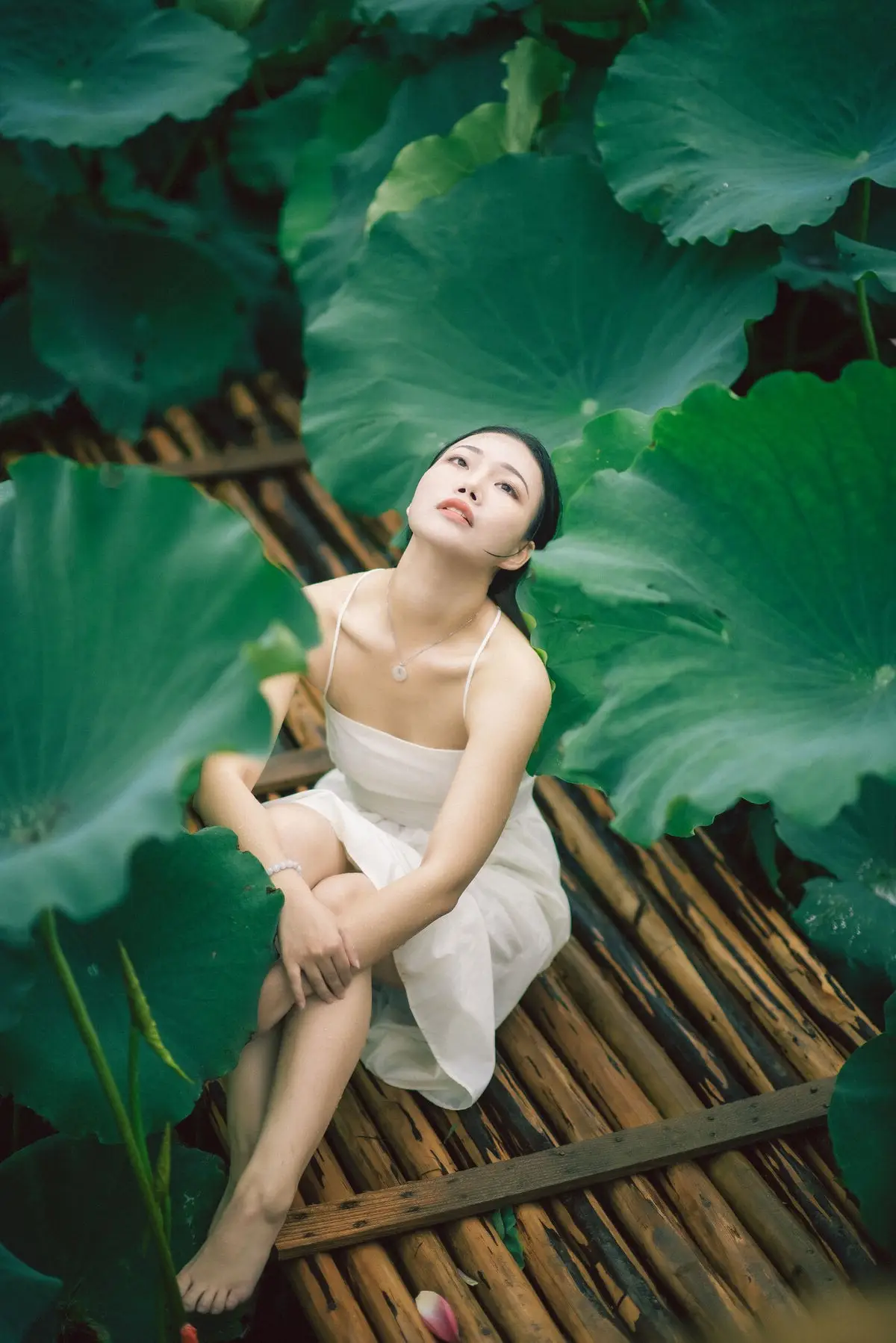 Ju Zi's Ethereal Beauty Amidst Lotus Blooms | YiTuYu Vol.8733