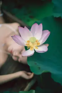 Ju Zi's Ethereal Beauty Amidst Lotus Blooms | YiTuYu Vol.8733 - image 16