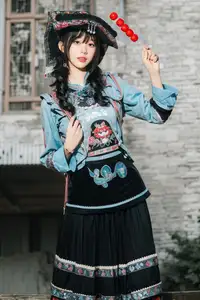 Mystical Ethnic Beauty: Xiao Wen Shines in Traditional Guizhou Attire Vol.8719 - image 7