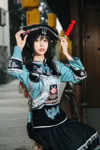 Mystical Ethnic Beauty: Xiao Wen Shines in Traditional Guizhou Attire Vol.8719 - image 17