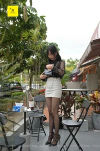 IESS Fantasy Series: Elegant Chinese Leg Models Meixi and Lemon Peel in Cafe-Themed Fashion Photography - image 19