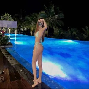Stunning Summer Swimwear Gallery: Lam Dong Influencer Showcases Elegant Beach Style and Long Legs - image 3