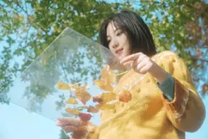 YiTuYu Art Language Vol.8738 Nan Nan: A Radiant Autumn Girl Embracing Warm Afternoon Sun - image 11