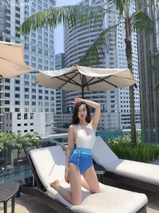 Korean Fashion Model Son Yeon Soo Slays in Pocari Blue Monokini Urban Photoshoot - image 1