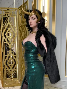 Elegant Lady Loki Cosplay by Ulichan - Exclusive 30 Photo Collection - image 11