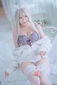 Coser Kurotia Kuro: Sweet Charm in Pure KEMOMIMI WHITE Lingerie (56P) - image 25