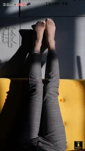 IESS Model Gege Vol. 132: Elegant Grey Silk Stocking Photography Collection - image 50