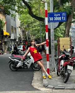 Korean Model Turns Heads in Hanoi's Historic Old Quarter - image 0