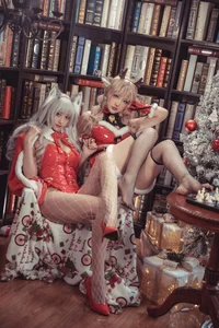 Ci Qing Poi and Dong Ma Lu Sha - Reindeer and Wolf Cosplay Collection (41P) - image 1
