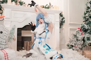 Enchanting Winter Magic with PoppaChan as Usada Pekora - image 2