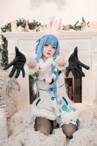 Enchanting Winter Magic with PoppaChan as Usada Pekora - image 11