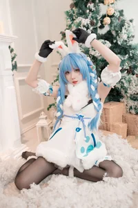 Enchanting Winter Magic with PoppaChan as Usada Pekora - image 16