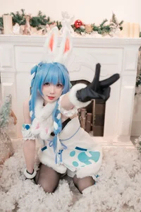 Enchanting Winter Magic with PoppaChan as Usada Pekora - image 12