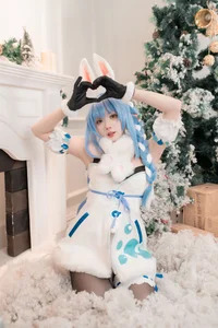 Enchanting Winter Magic with PoppaChan as Usada Pekora - image 13