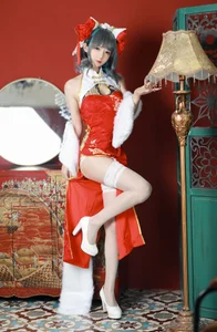 Stunning Azur Lane Cheshire Cosplay by 51 Jiang: Elegant Lunar New Year Qipao Collection and Spring Festival Aesthetic Photography - image 9