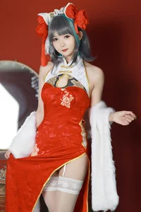 Stunning Azur Lane Cheshire Cosplay by 51 Jiang: Elegant Lunar New Year Qipao Collection and Spring Festival Aesthetic Photography - image 6