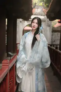 Discovering Traditional East Asian Beauty: Elegant Young Woman in Ancient Vietnamese Setting - image 4