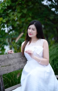 VGU No.159: Radiant Smile & Pristine Beauty Amidst a Vibrant Blooming Garden - image 1