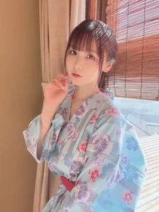 Elegance in Blue: Coser Yukata Style - Fantia Part01 - image 26