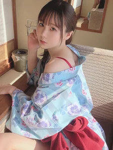 Elegance in Blue: Coser Yukata Style - Fantia Part01 - image 16
