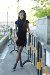 Traditional Elegance Meets Modern Style: Mei Zi in Black Silk Cheongsam - image 79