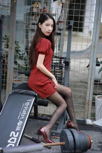 Mei Zi in Burgundy High Heels: A Sophisticated IESS Fashion Editorial - image 60