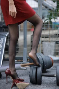 Mei Zi in Burgundy High Heels: A Sophisticated IESS Fashion Editorial - image 26